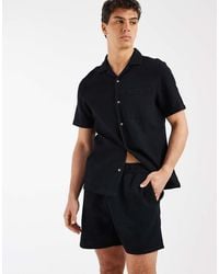 ASOS - Waffle Textured Mid Length Shorts - Lyst