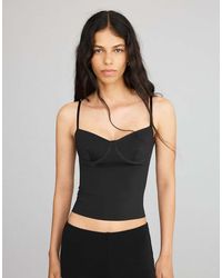 Bershka - Sweetheart Neckline Camisole Top - Lyst