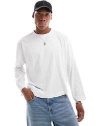 ASOS - Extreem Oversized Recht Ringer T-Shirt Met Lange Mouwen - Lyst