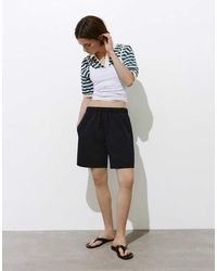 Pull&Bear - Bermuda Shorts With Elasticated Waistband - Lyst