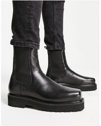 ASRA - Cacti Square Toe High Shaft Chelsea Boots - Lyst