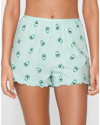 Tezenis - Printed Cotton Shorts With Rolled Hem - Lyst