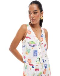 ONLY - Tie Front Top Co-Ord - Lyst