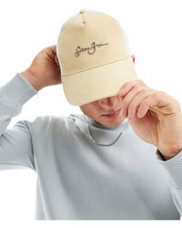 Sean John - Cappellino - cappellino con visiera beige e bianco con logo - Lyst