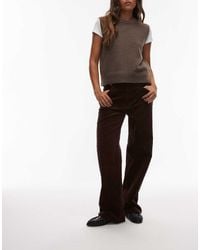 ARKET - Coral Low Rise baggy Wide Leg Stretch Cord Trousers - Lyst