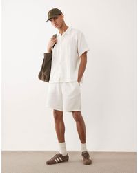 Jack & Jones - Short texturé d'ensemble - crème - Lyst