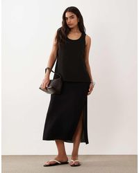 ASOS - Double Layer Column Midi Dress - Lyst