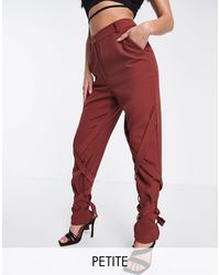 élégants et chinos Pantalons longs Pantalon Lavish Alice en coloris Rouge Femme Vêtements Pantalons décontractés 