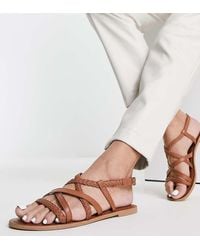 Accessorize - Plaited Strappy Sandals - Lyst