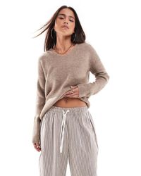 ONLY - V Neck Jumper - Lyst