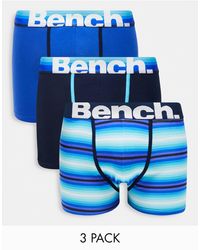 Bench – 3er-pack boxershorts - Blau