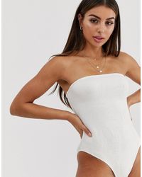 Y.A.S Maillot 1 pièce texturé à encolure carré - Blanc