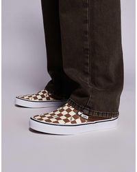 Vans - Classic Slip-on Checkerboard Sneakers - Lyst
