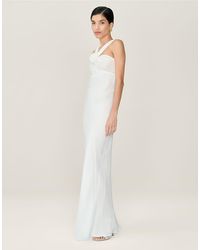 OMNES - Dresses Amélie Chiffon Maxi Dress With Rosette Detail - Lyst