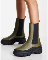 Laarzen voor Kniehoge laarzen Monki Vegan Kniehoge Platte Laarzen Met Dikke  Zool in het Bruin Dames Schoenen voor voor Laarzen voor Kniehoge laarzen  allware.com.br