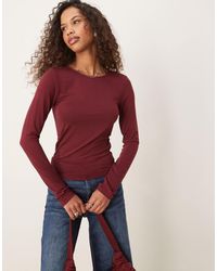 Gina Tricot - – weiches, schmal geschnittenes oberteil - Lyst