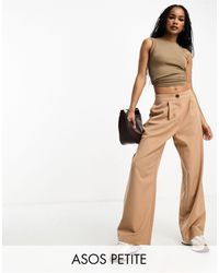 ASOS - Petite Relaxed Dad Trouser - Lyst