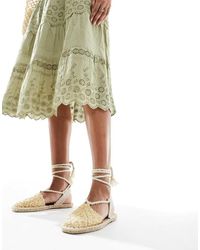 ASOS - Jungle Woven Strappy Espadrilles - Lyst