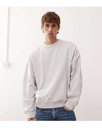 Collusion - Sudadera Jaspeado De Corte Cuadrado Extragrande Essentials De - Lyst
