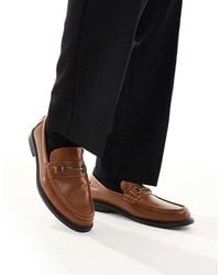 ASOS - Mocassini Color Cuoio Con Morsetti - Lyst