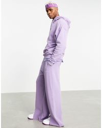 ASOS Co-ord Wide Leg sweatpants - Purple