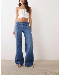 GOOD AMERICAN - Good Waist Low Rise Loose Jeans - Lyst