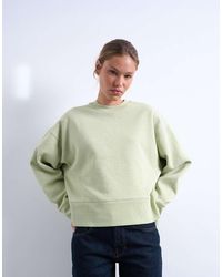 TOPSHOP - Oversized Premium Sweatshirt Van Zware Kwaliteit - Lyst