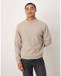 Mango - Compact Knit Mock Neck Jumper - Lyst