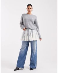 ASOS - Sheer Lace Godet Mini Skirt - Lyst
