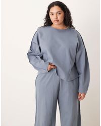 ASOS - Asos design curve – sweatshirt aus interlock - Lyst