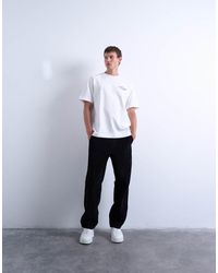 TOPMAN - Cord Taper Leg Trousers - Lyst