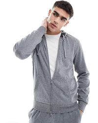 Emporio Armani - Bodywear Logo Lounge Zip Hoodie - Lyst