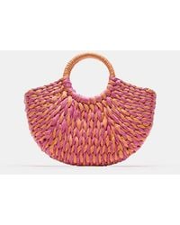 Pull&Bear - Woven Top Handle Bag - Lyst