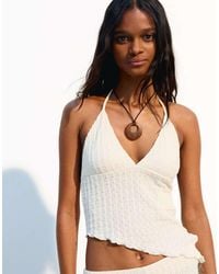 Bershka - Rustic Asymmetric Strappy Top - Lyst