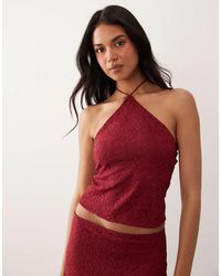 ASOS - Co-ord Lace Halter Neck Top - Lyst