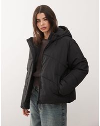 Noisy May - Hooded Puffer Jacket - Lyst