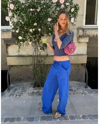 Lioness - Venice Tie Waist Pocket Detail Cargo Pants - Lyst