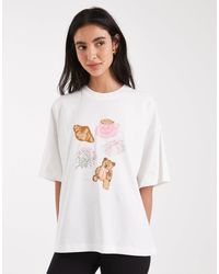 The Frolic - Cotton Rich Cozy Graphic Oversized T-Shirt - Lyst