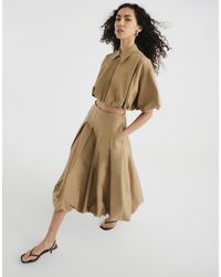 River Island - Puffball Midi Skirt Co-Ord - Lyst
