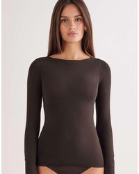 Intimissimi - Boat-Neck Ultralight Cotton Top - Lyst