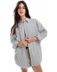 Levi's - Lola Pieced Stripe Poplin Shirt Relaxed Fit - Lyst