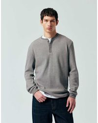 Only & Sons - Long Sleeve Henley T-Shirt - Lyst
