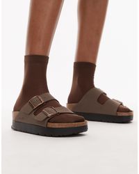 Birkenstock - – papillio arizona flex – plateau-sandalen - Lyst