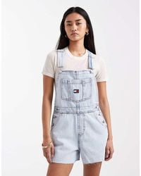 Tommy Hilfiger - Mia Short Dungarees - Lyst