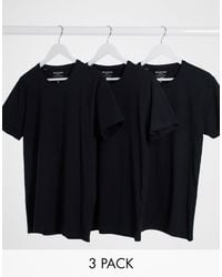 SELECTED - 3 Pack Crew Neck T-shirt - Lyst