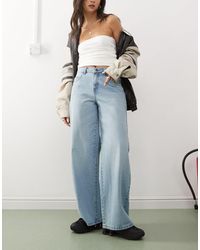 Noisy May - Brandy - jean ample à taille mi-haute - clair délavé - Lyst