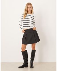 Mango - Geplooide Minirok - Lyst
