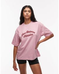 New Balance - – linear heritage – oversize-t-shirt - Lyst