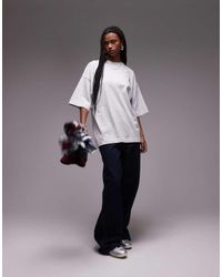 TOPSHOP - Oversized Drop Shoulder Tee - Lyst