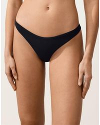 Oysho - U-Cut Piqué Medium-Coverage Bikini Bottoms - Lyst